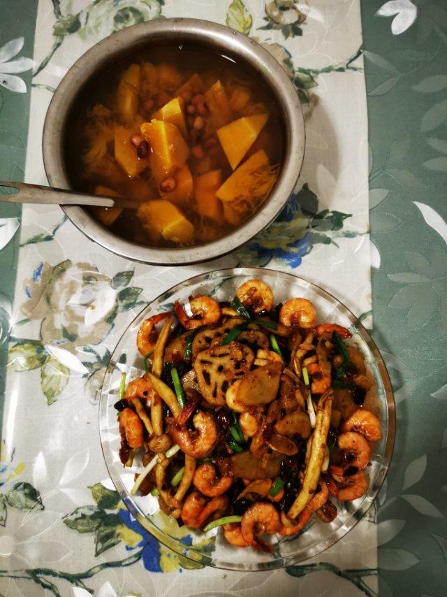 干锅香辣虾