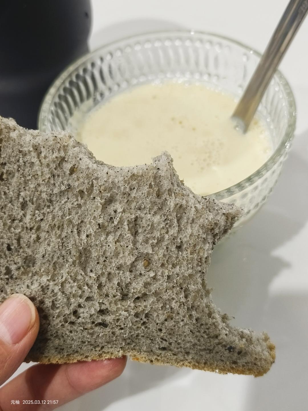 超级香的黑芝麻吐司🍞
