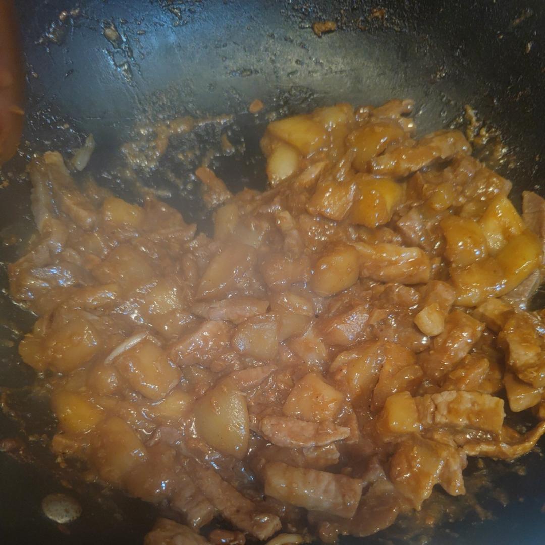 茄丁肉酱打卤面