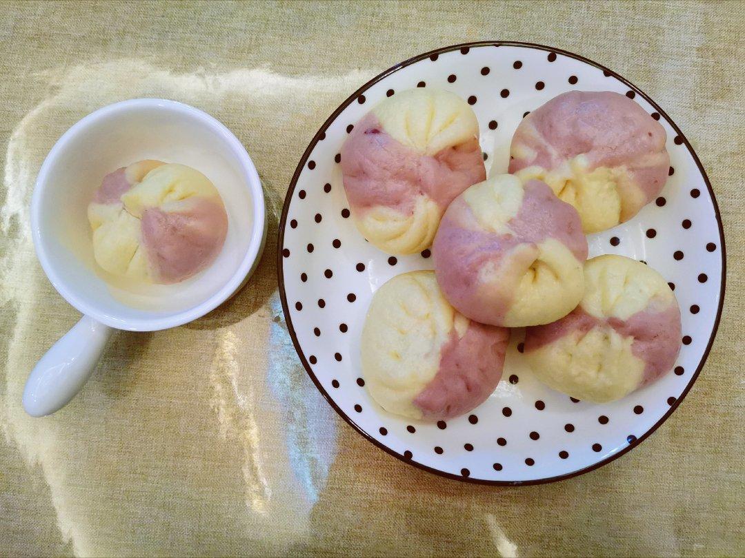 南瓜双色包子