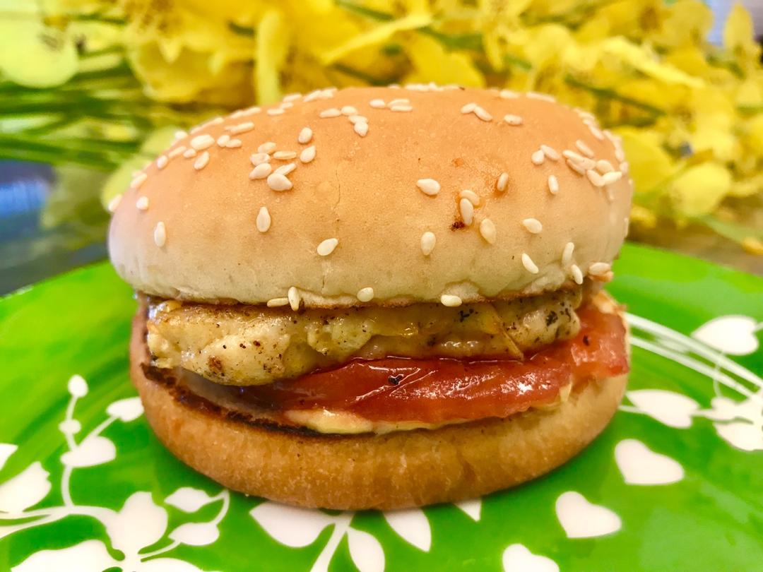 快手田园鸡肉堡