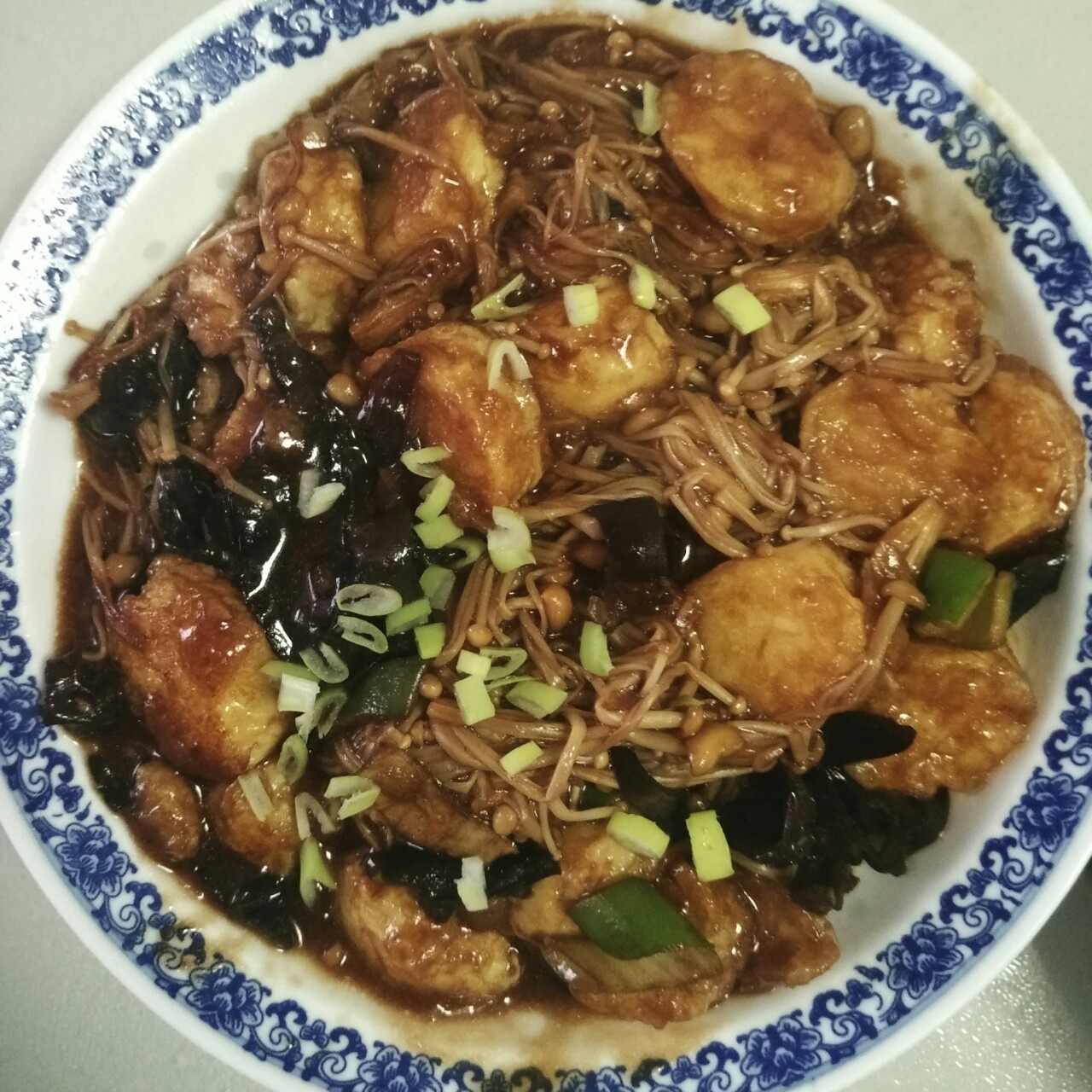 超级下饭菜--金针菇日本豆腐