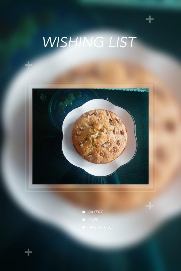 简简单单的香蕉核桃蛋糕（很香很香的咧）