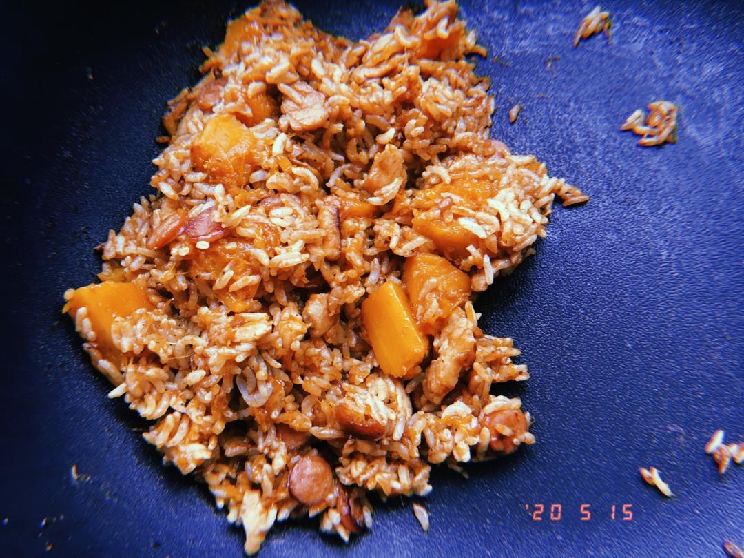 美味到不行的南瓜饭