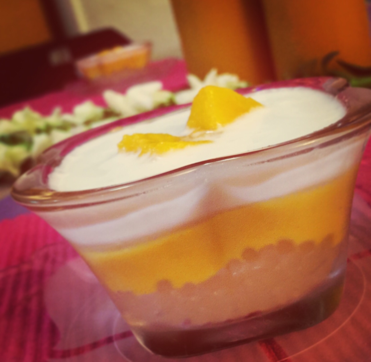 不输甜品店的杨枝甘露