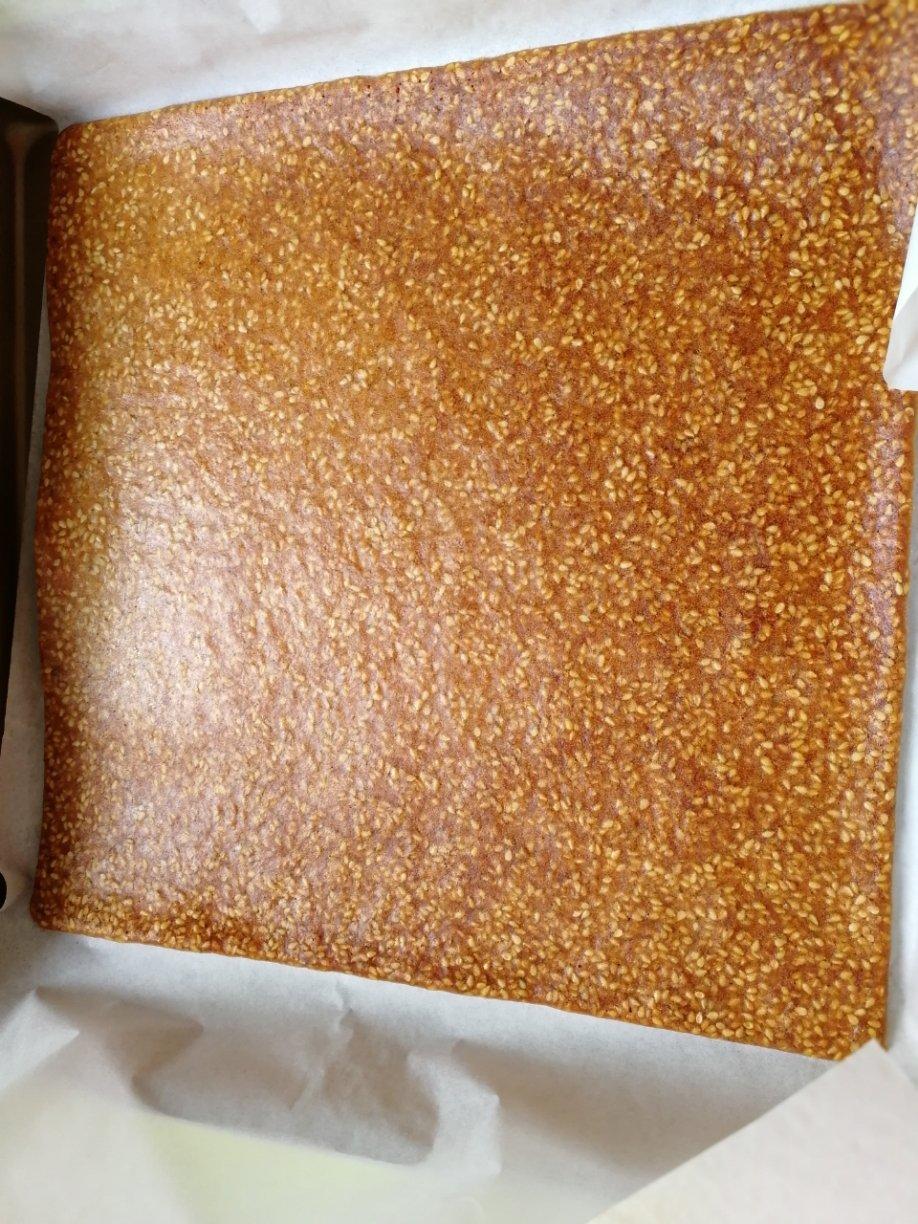 芝麻薄脆饼干，一步操作，超级简单