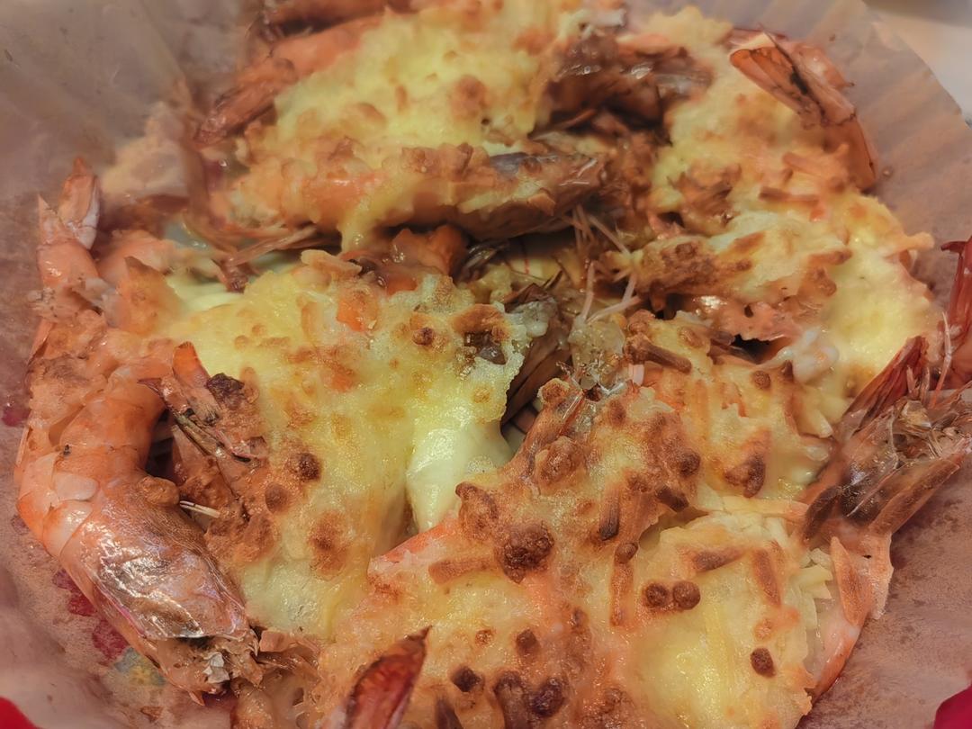 芝士焗大虾🦐巨型黑虎虾|年夜饭|宴客菜