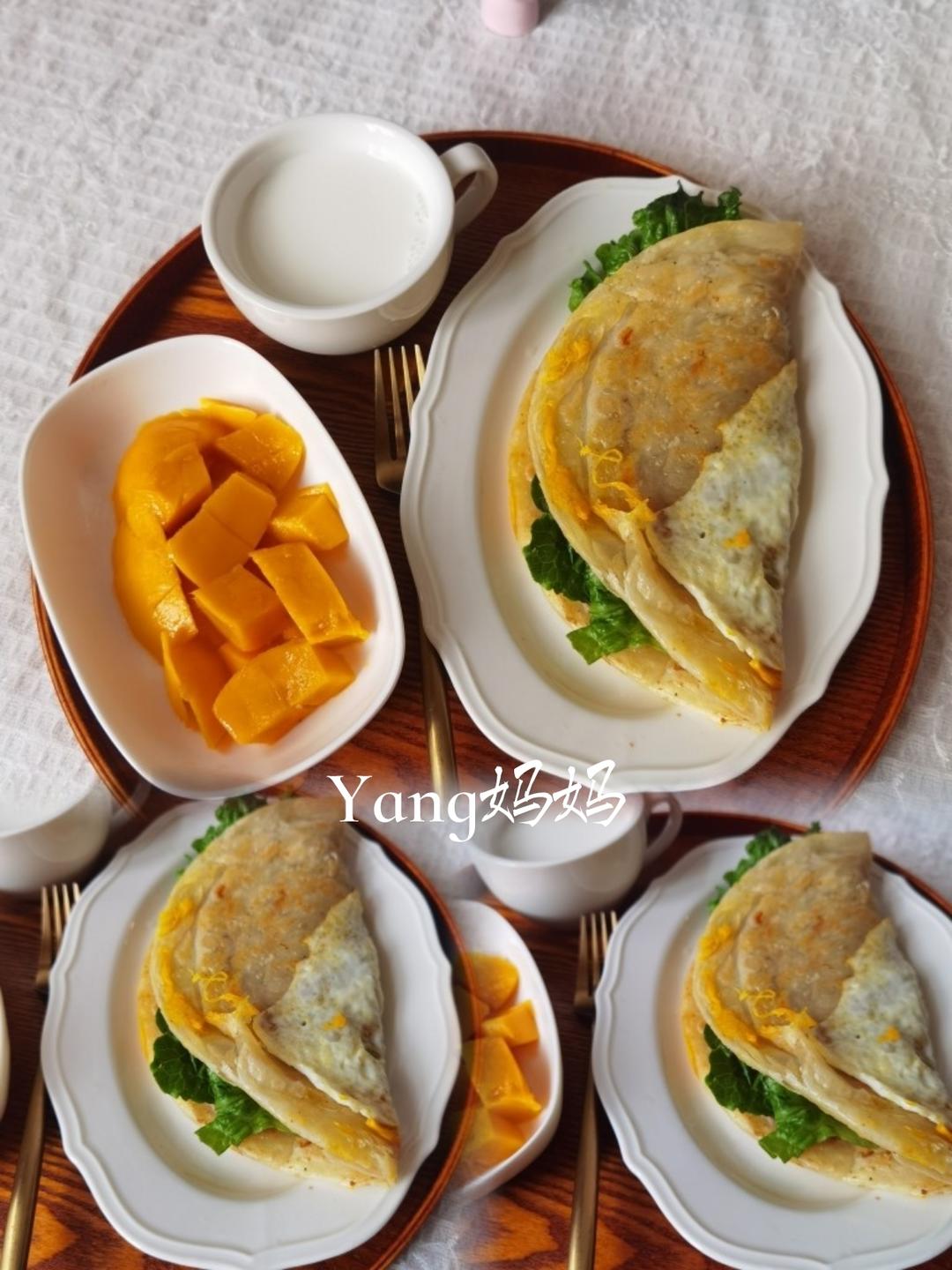 自制手抓饼‼️层层香酥