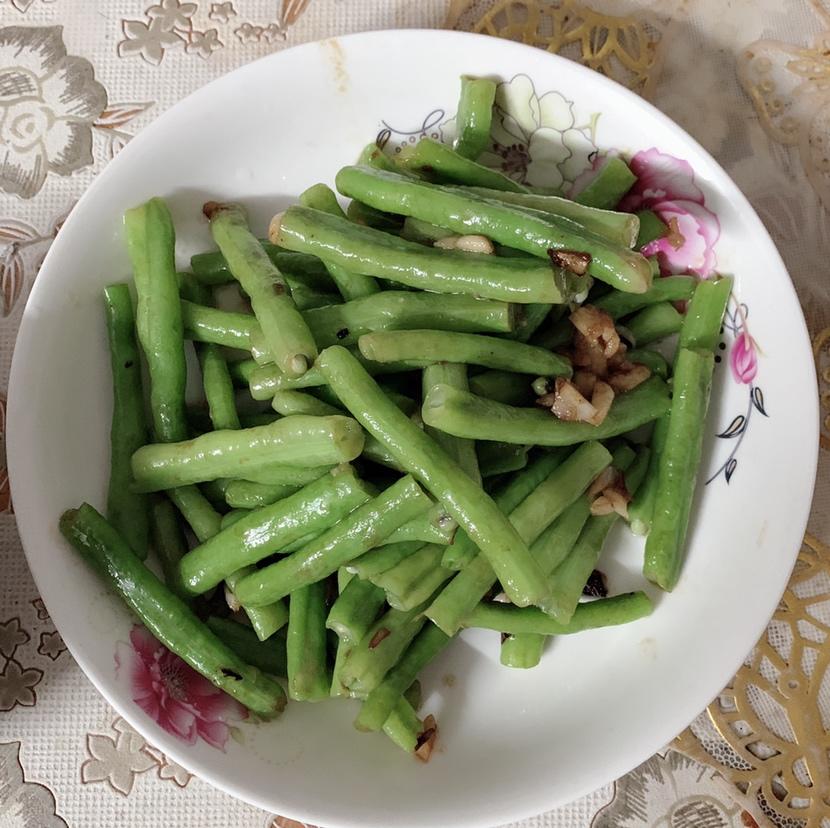 健康少油蒜泥拌长豆（豇豆）