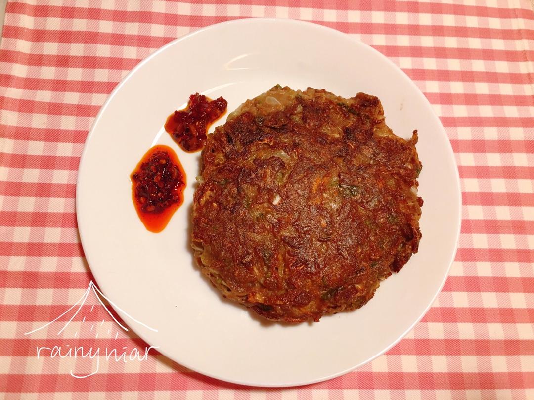 豆渣蔬菜饼
