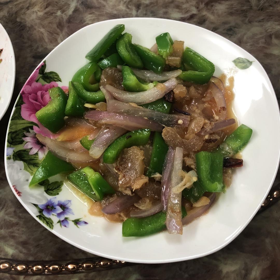 牛筋炒青椒