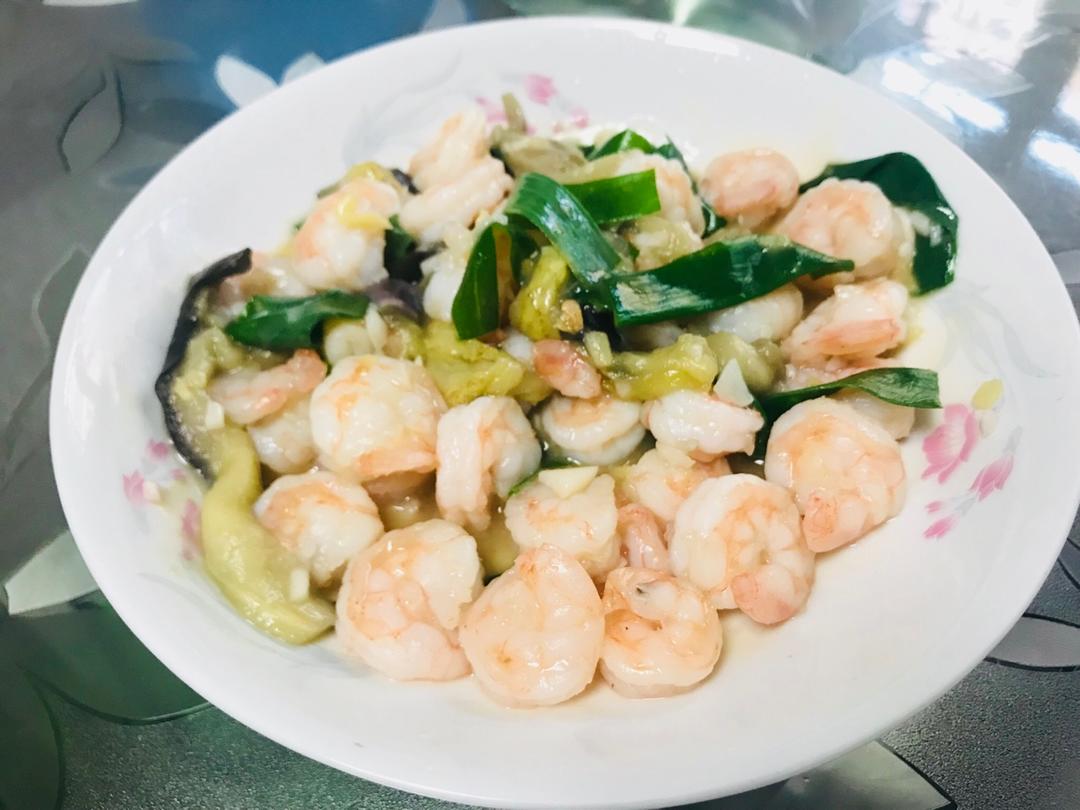 葱爆虾仁