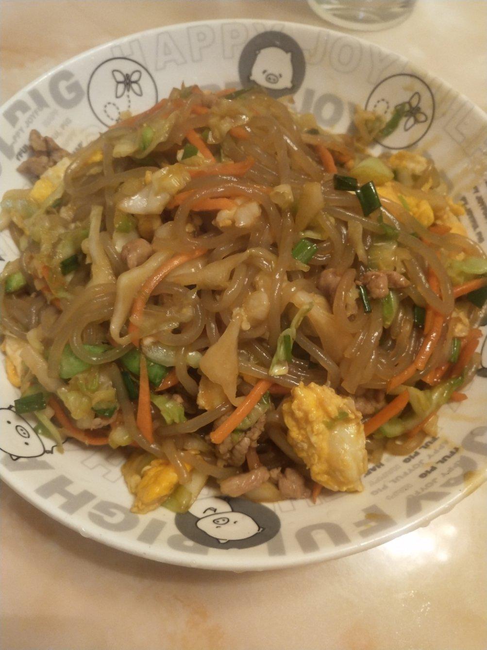 包菜炒粉丝