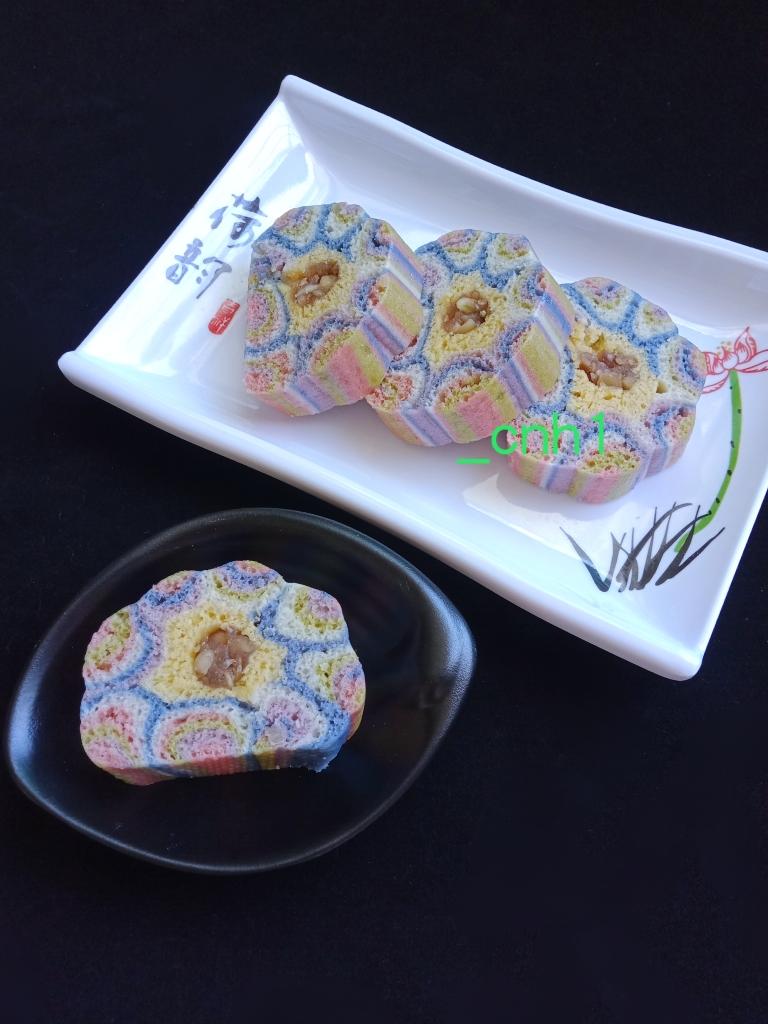 🌈彩虹花卷（插画 B） *花儿馒头175的做法