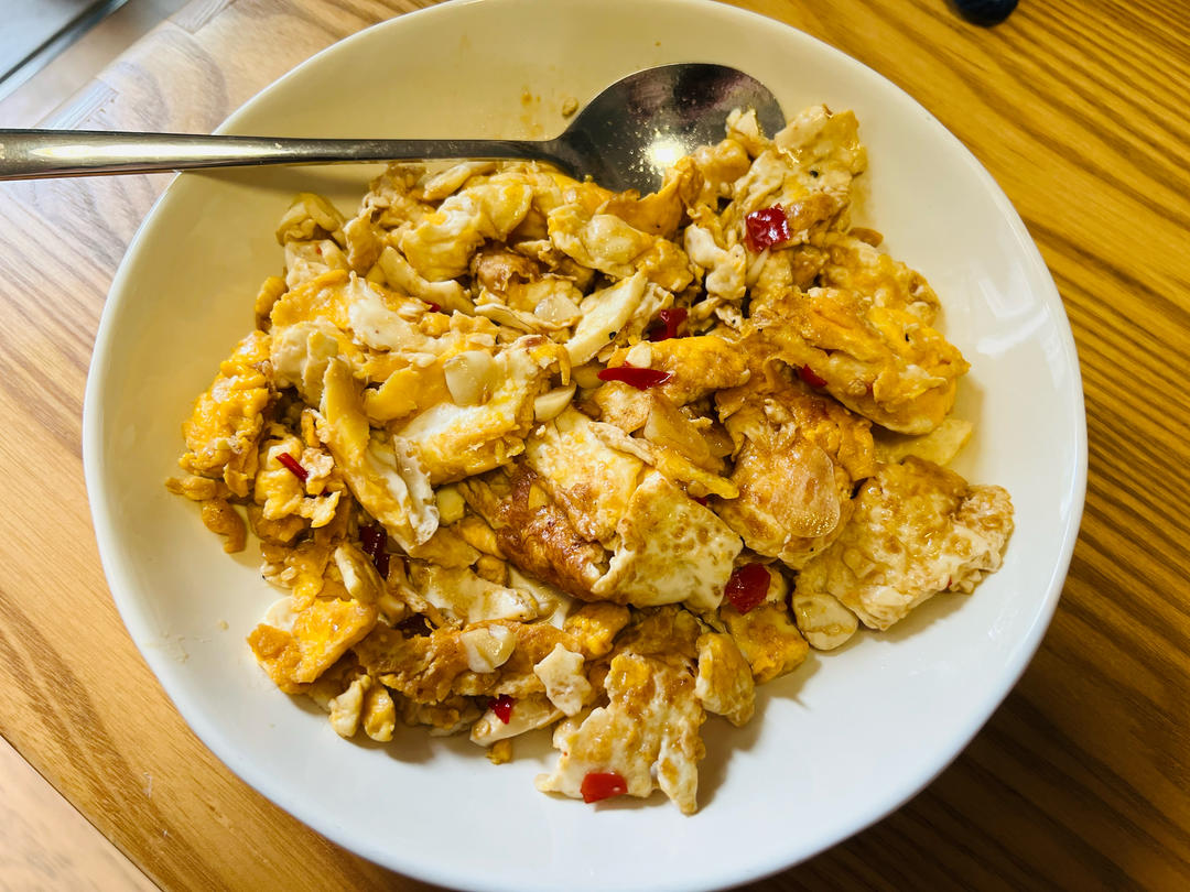 油爆醋炒蛋(长沙下饭菜)