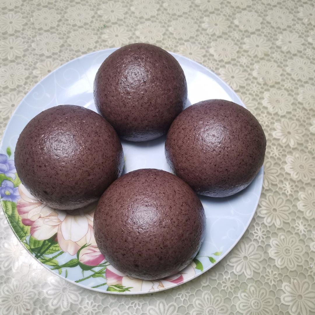 黑芝麻酱馒头