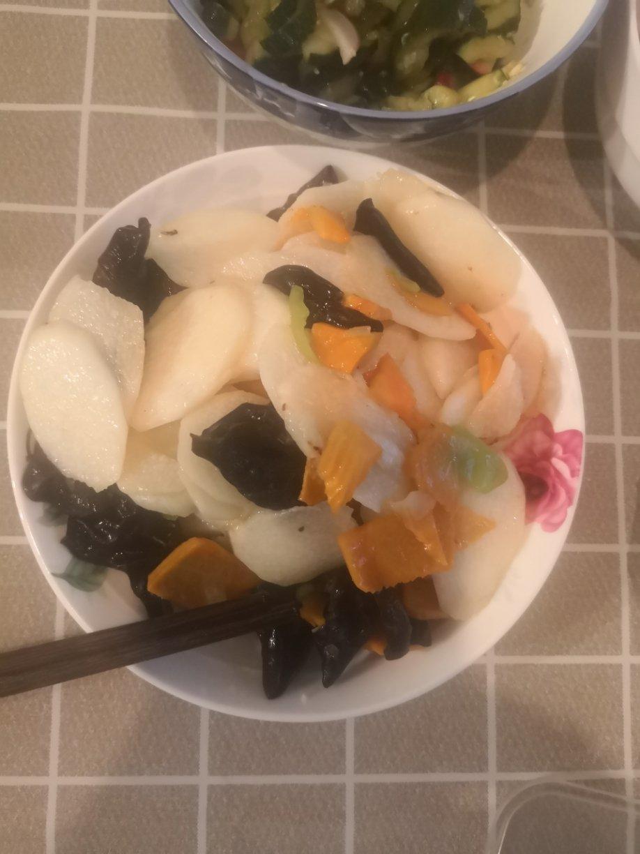 山药炒木耳