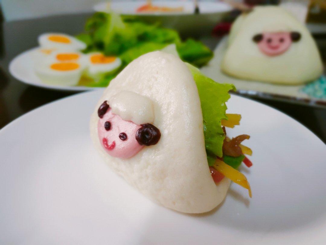 小羊馒头夹饼