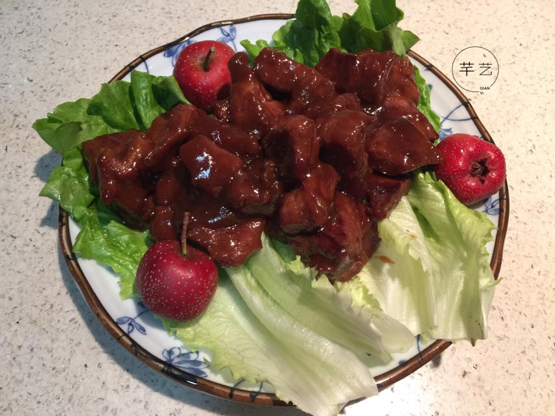 芊艺美食记做的酸梅味梅花肉