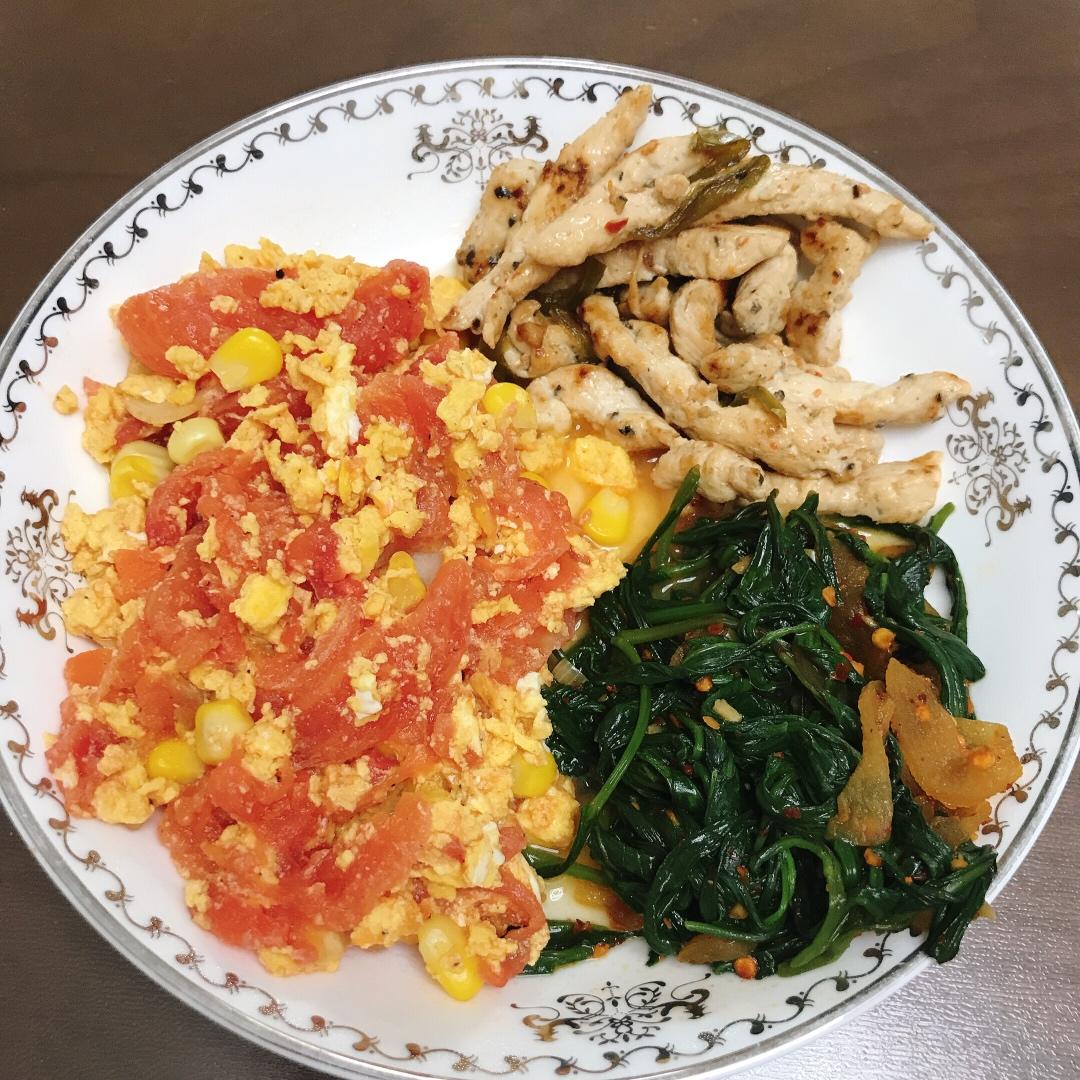 番茄炒鸡蛋（超浓的番茄味）