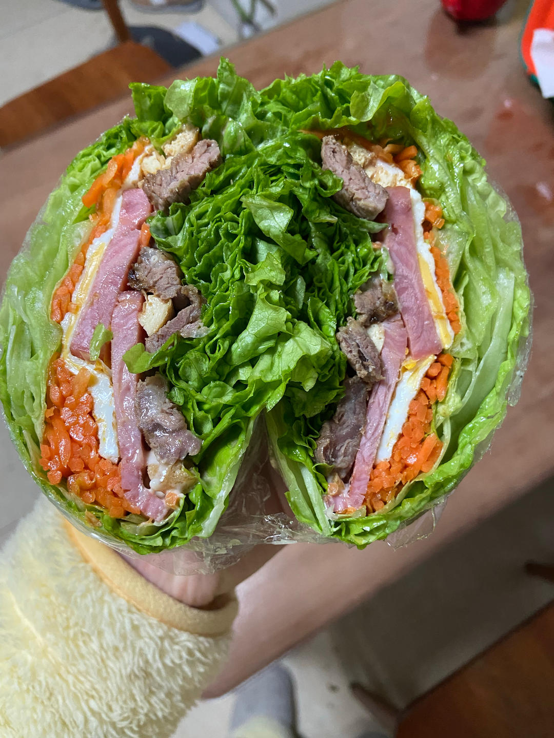 关晓彤三明治减脂！（内附保鲜膜包法！）