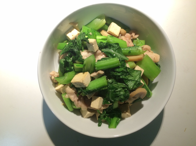 小白菜炒豆腐