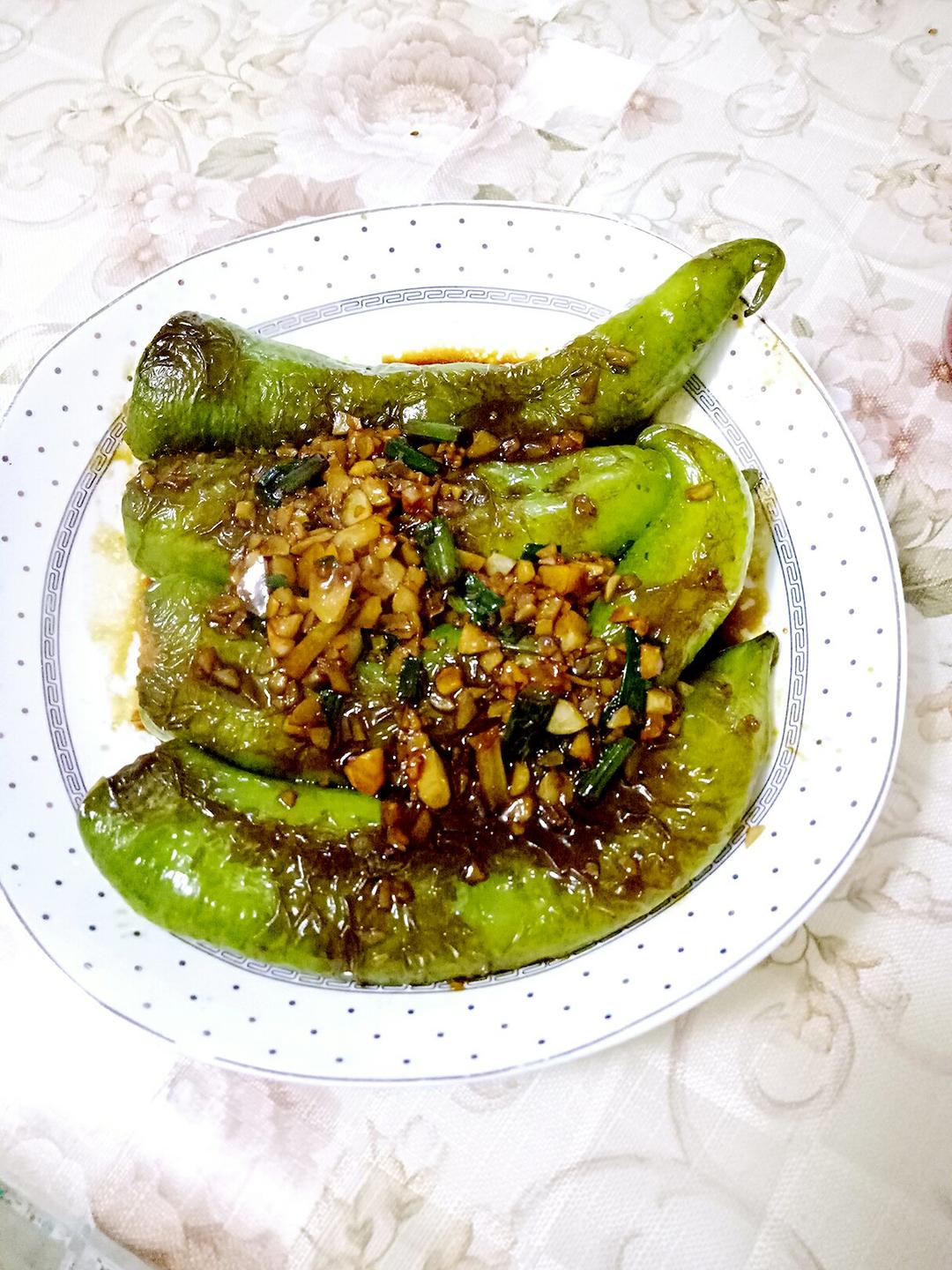 肉酿虎皮青椒