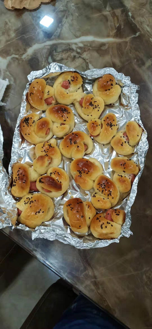 迷你肠仔包（一次发酵）