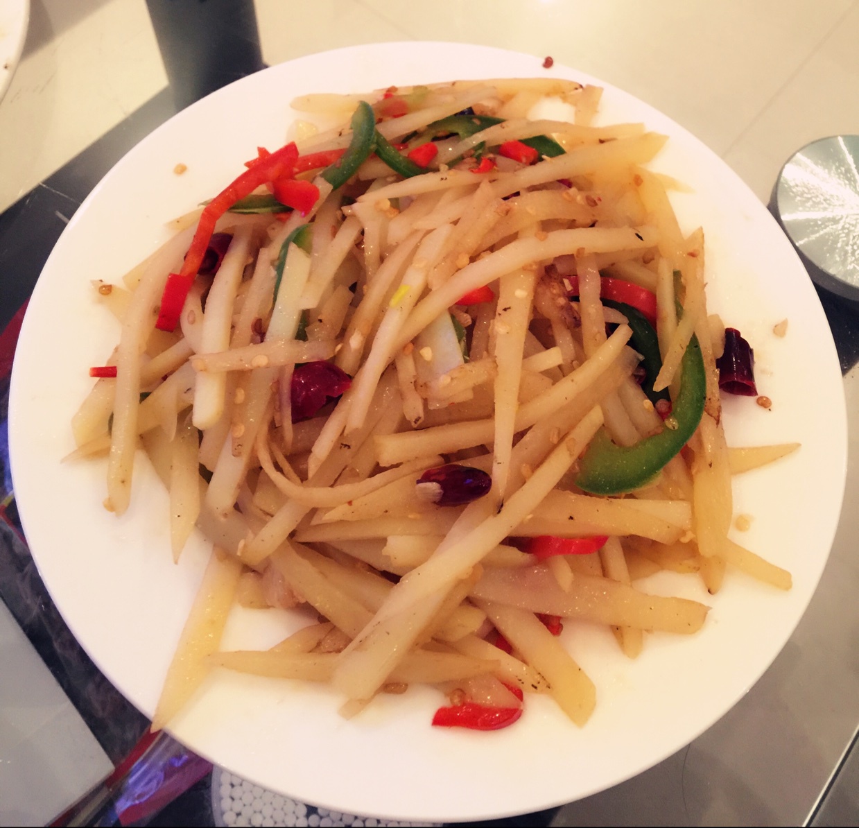 酸辣土豆丝-不用再愁不辣不酸了