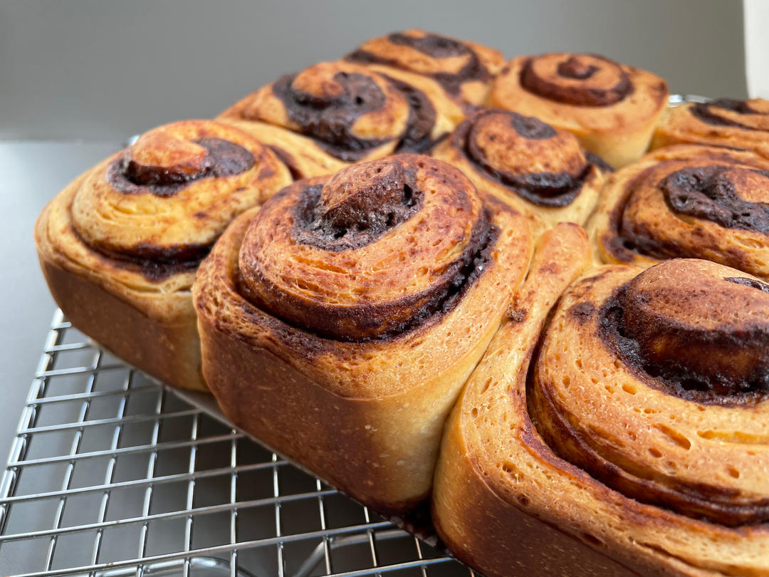 瑞典肉桂卷（附鲜酵母、活性干酵母、即时酵母用量换算公式）