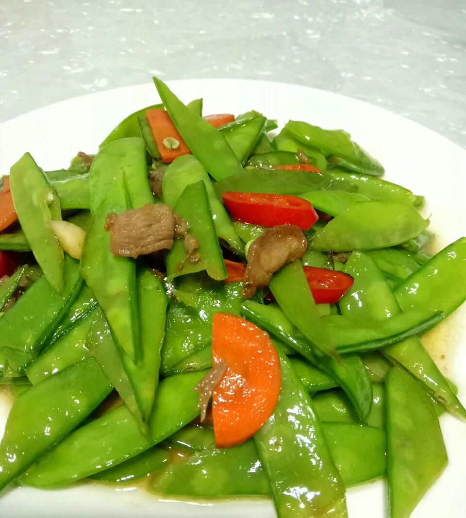 荷兰豆炒肉