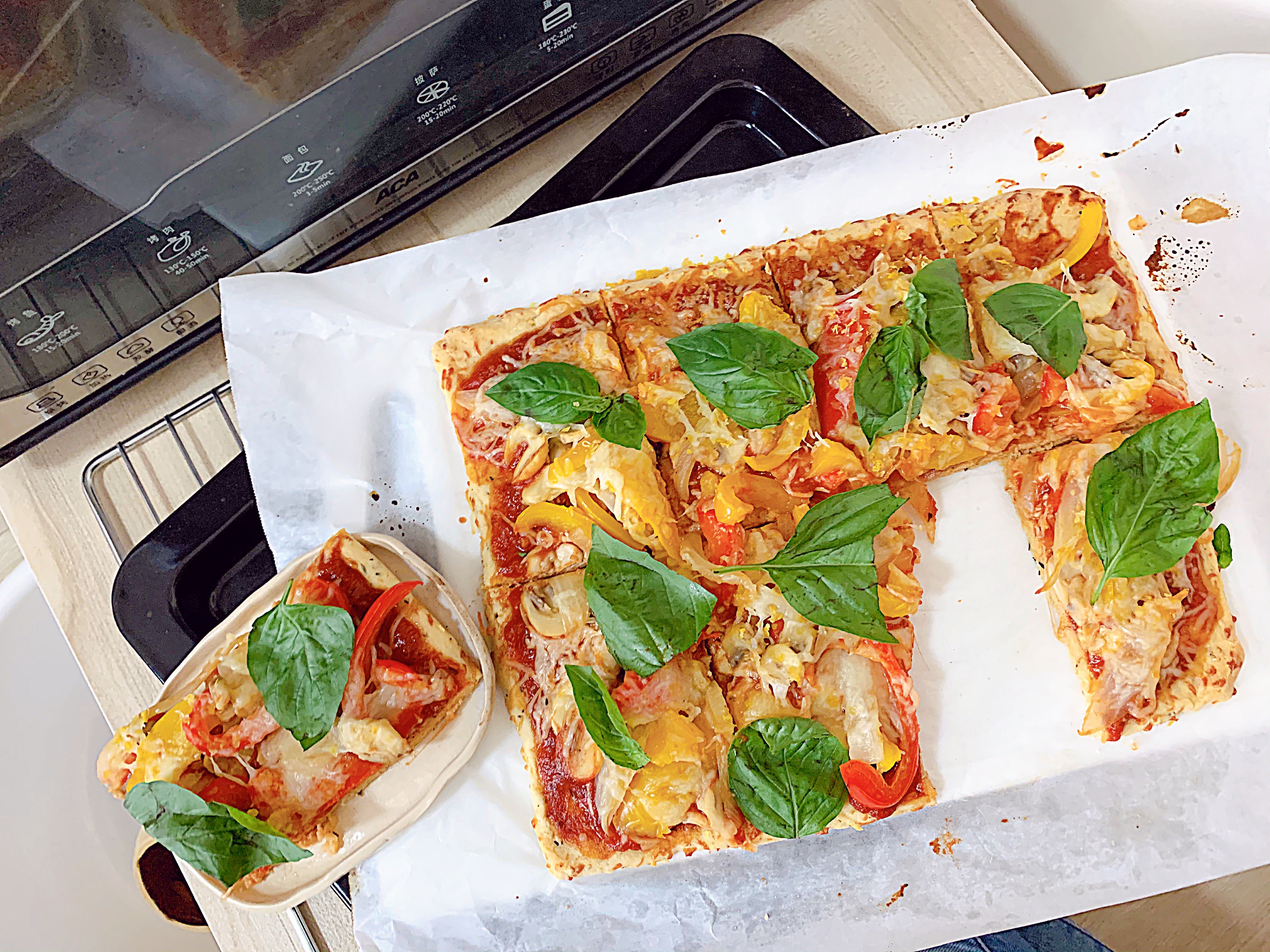 低碳杏仁粉披萨Almond Flour based Pizza的做法