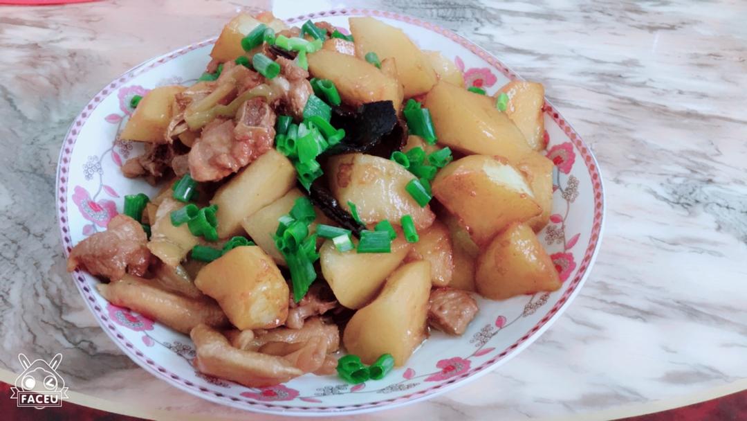 土豆焖鸭