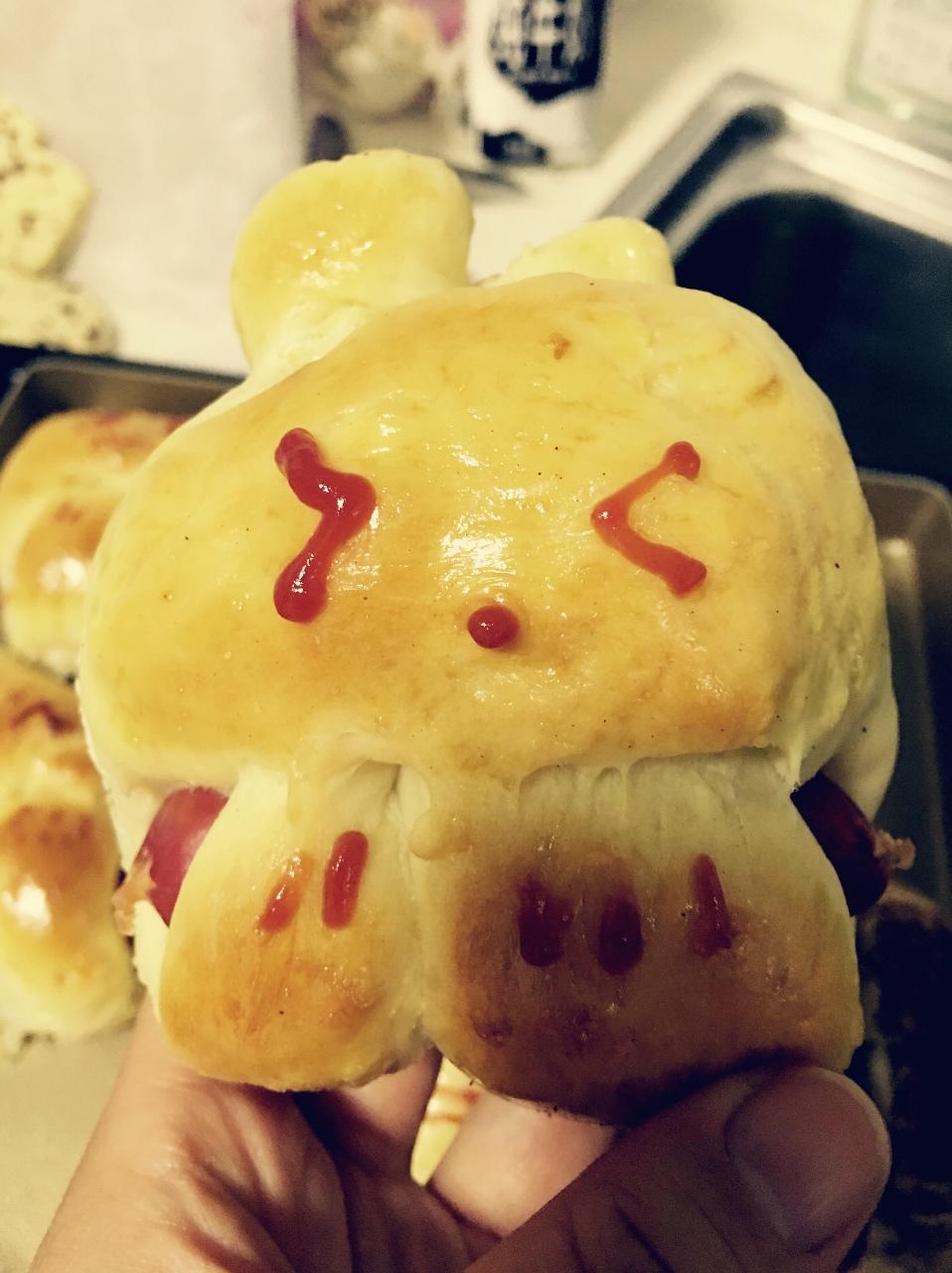 兔子热狗面包#东菱厨师机c08#