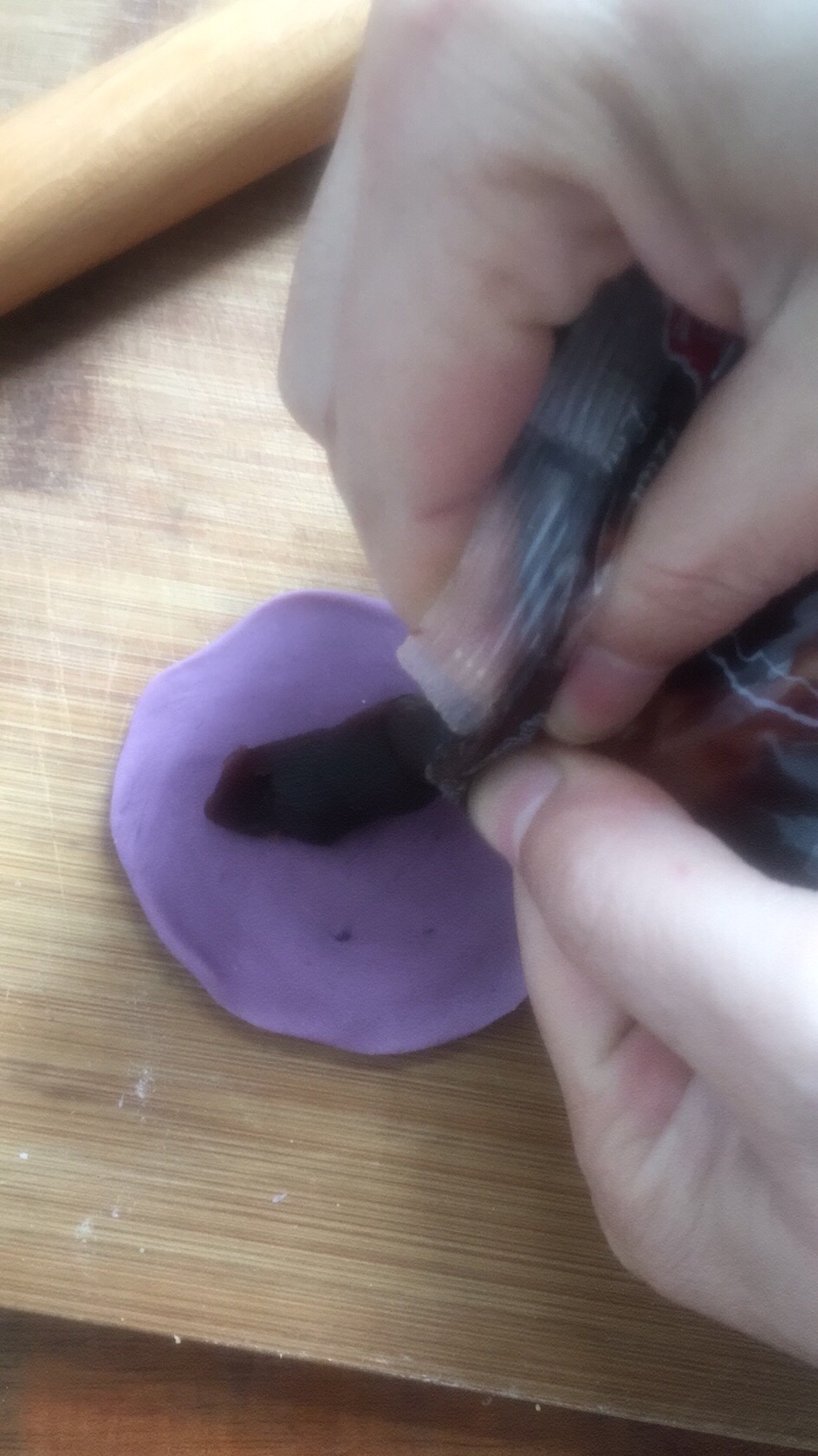 紫薯豆沙卷的做法 步骤7