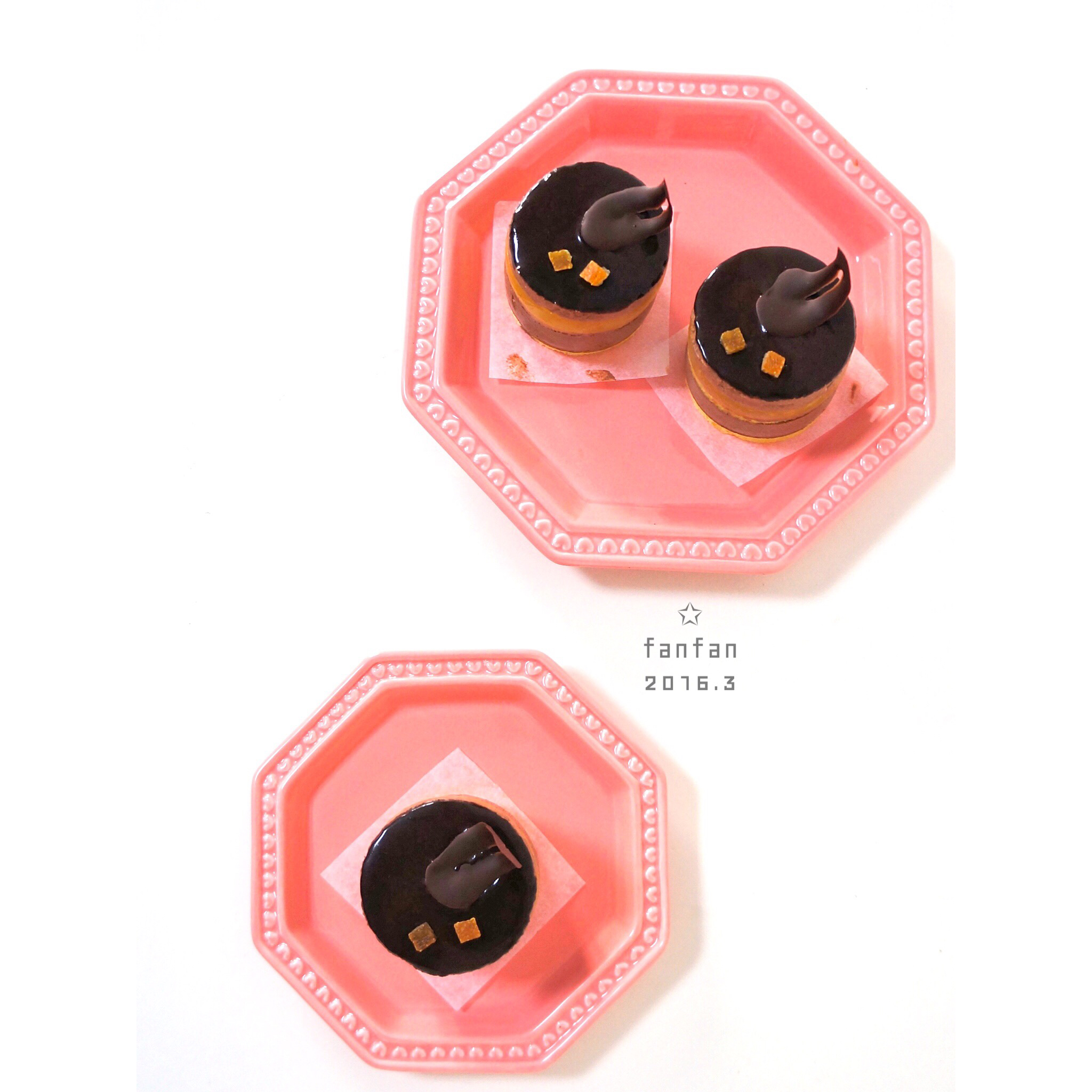 #拼颜值 也拼实力# Sunset Choco-橙子巧克力慕斯蛋糕