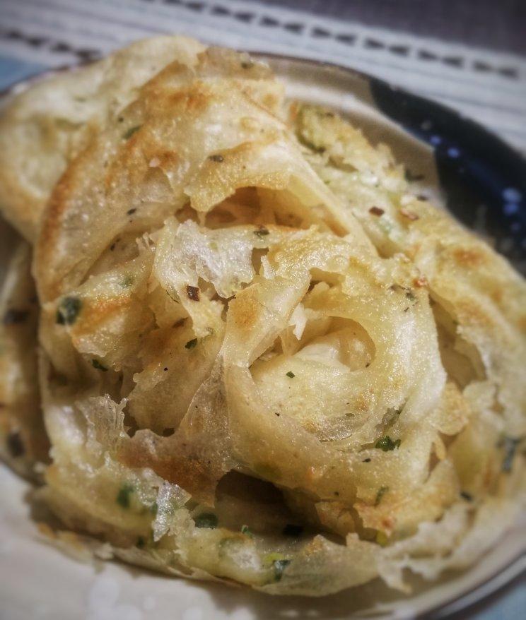 层薄如纸外酥内软的手抓饼&葱油饼