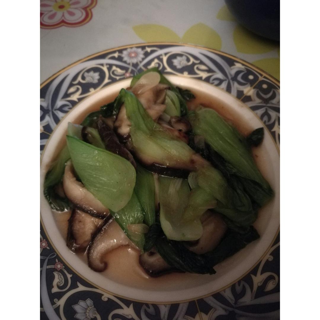 蚝油香菇油菜