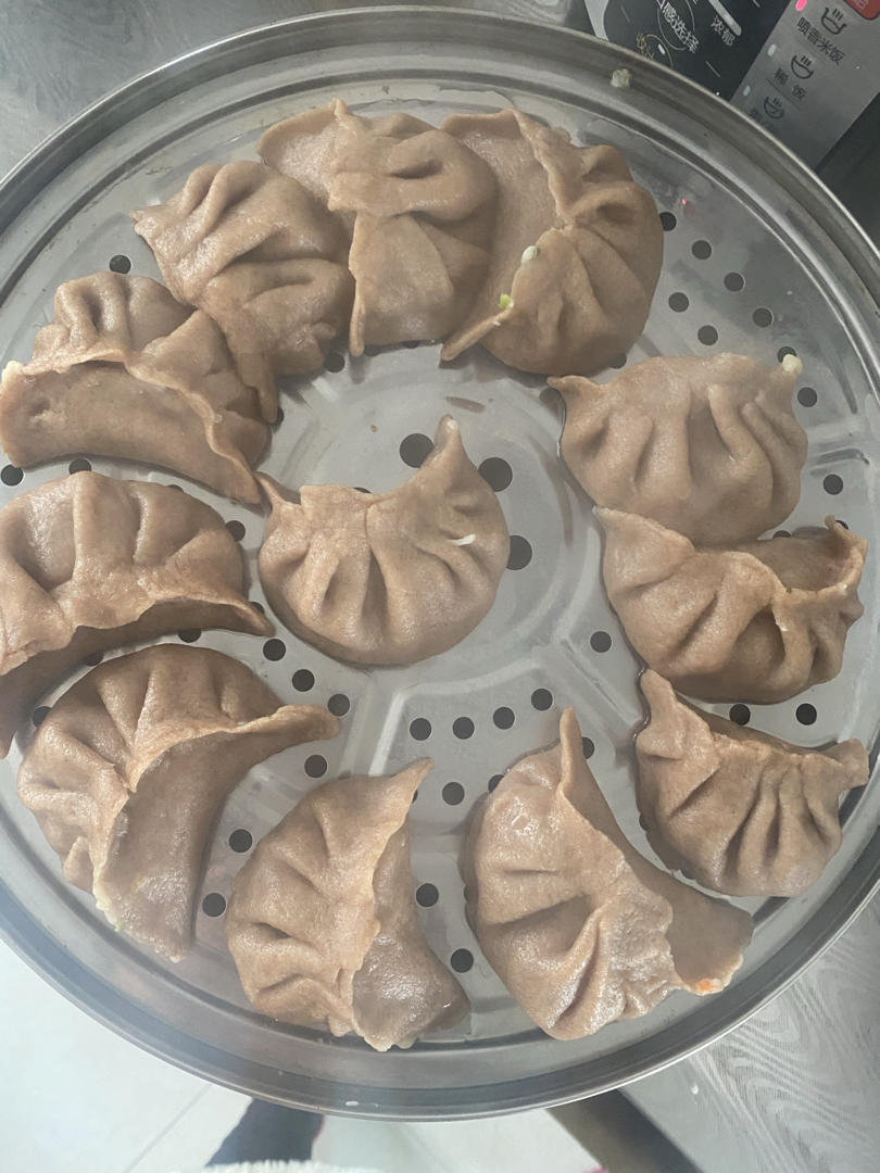 全麦鸡肉蒸饺
