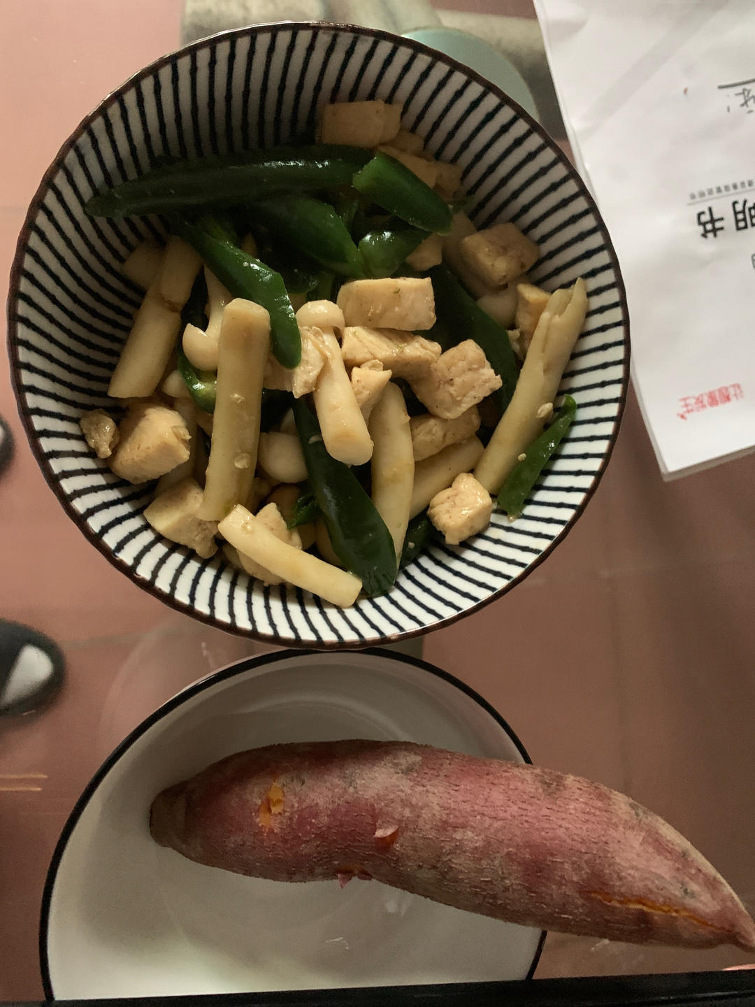 口蘑芦笋虾仁