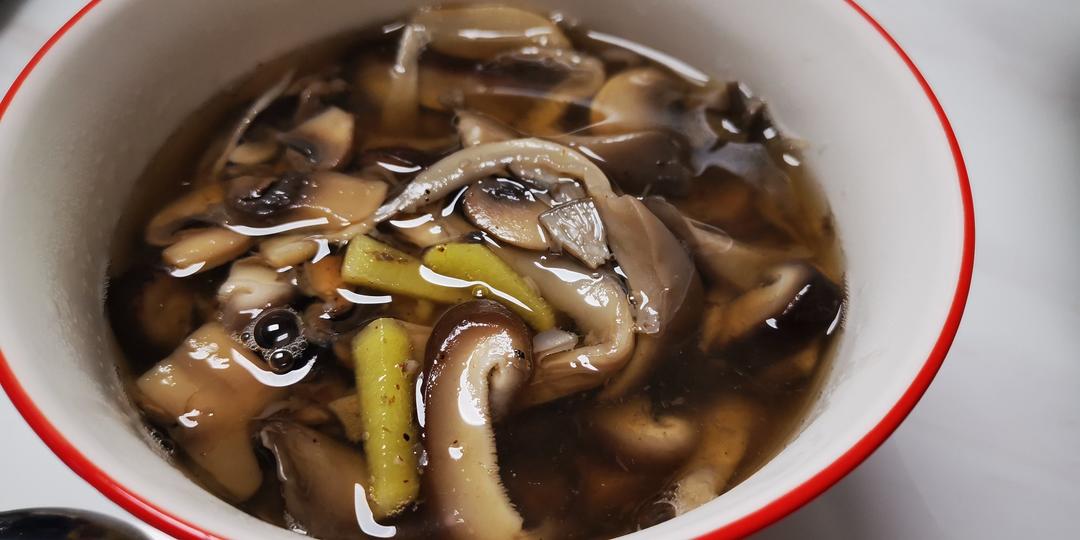 无油减脂 原汁原味 菌菇汤/蘑菇开会