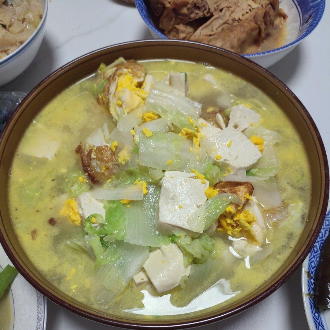 白菜豆腐汤