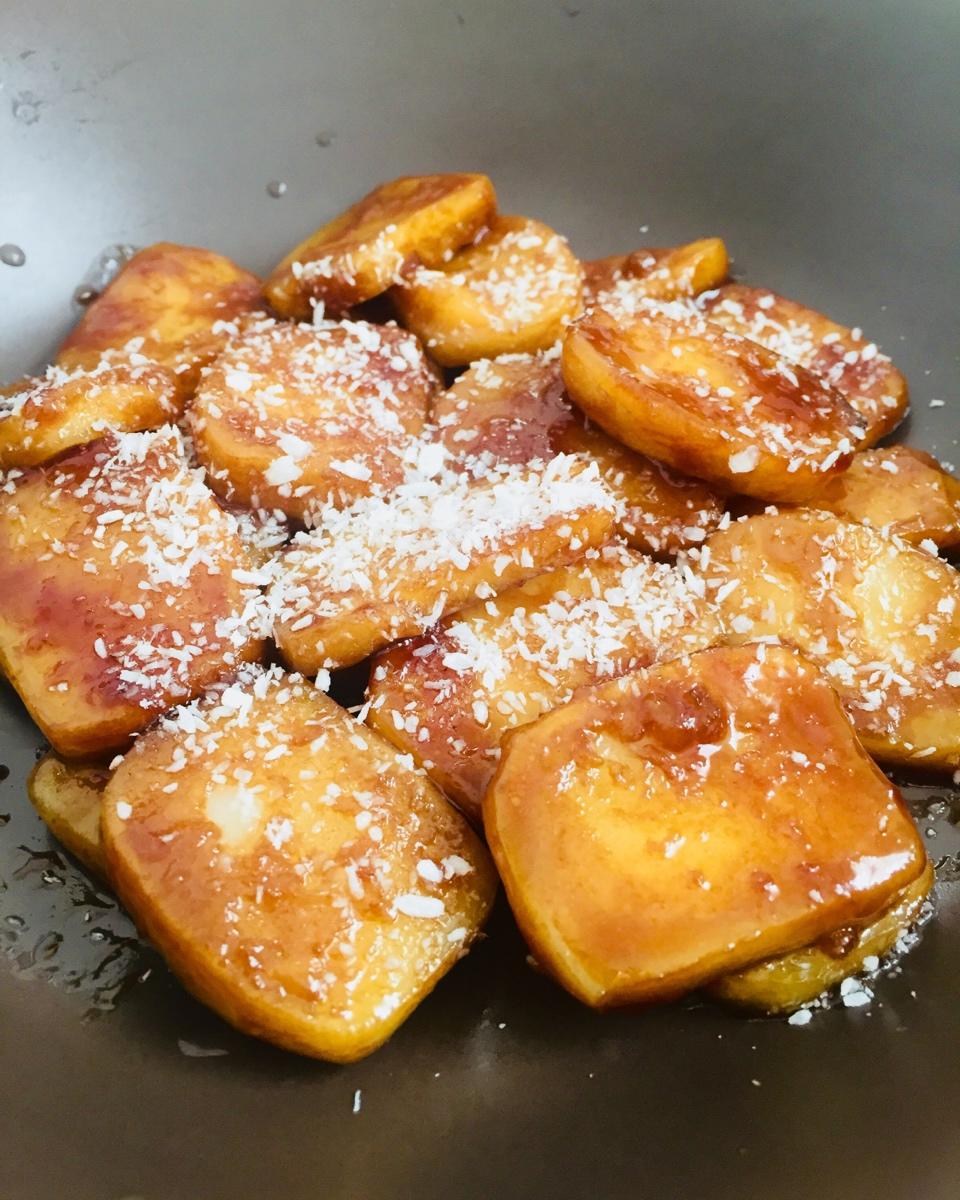 红糖煎年糕