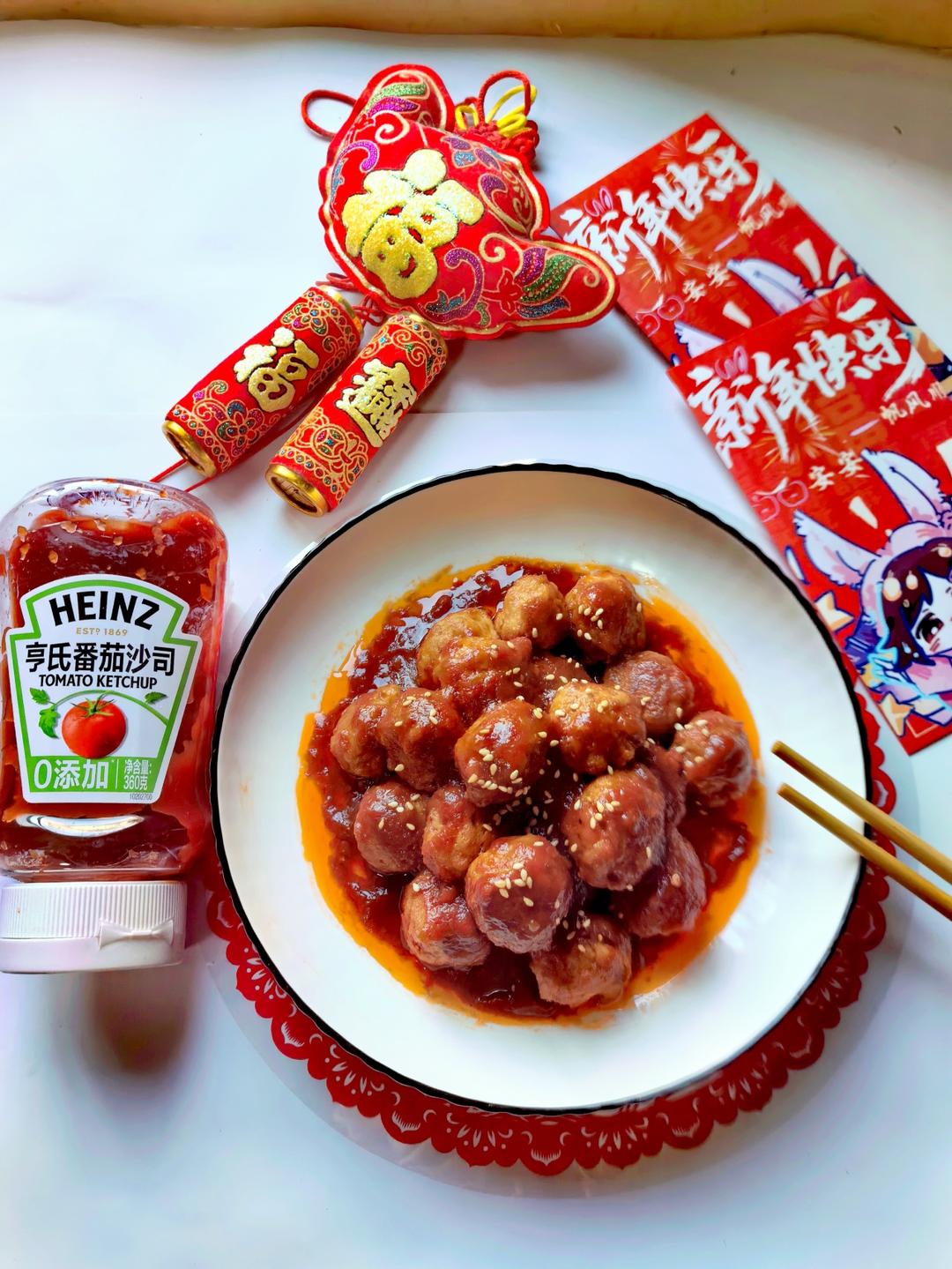 “红”运甜甜｜年夜饭必备的糖醋肉丸子