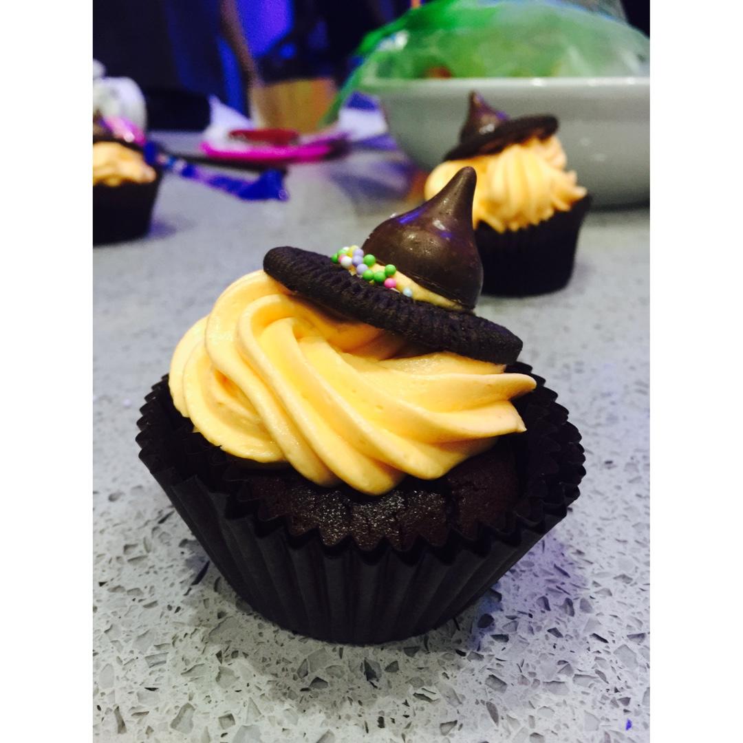 【万圣节】女巫帽子cupcake—美的T7-L382B智烤大师