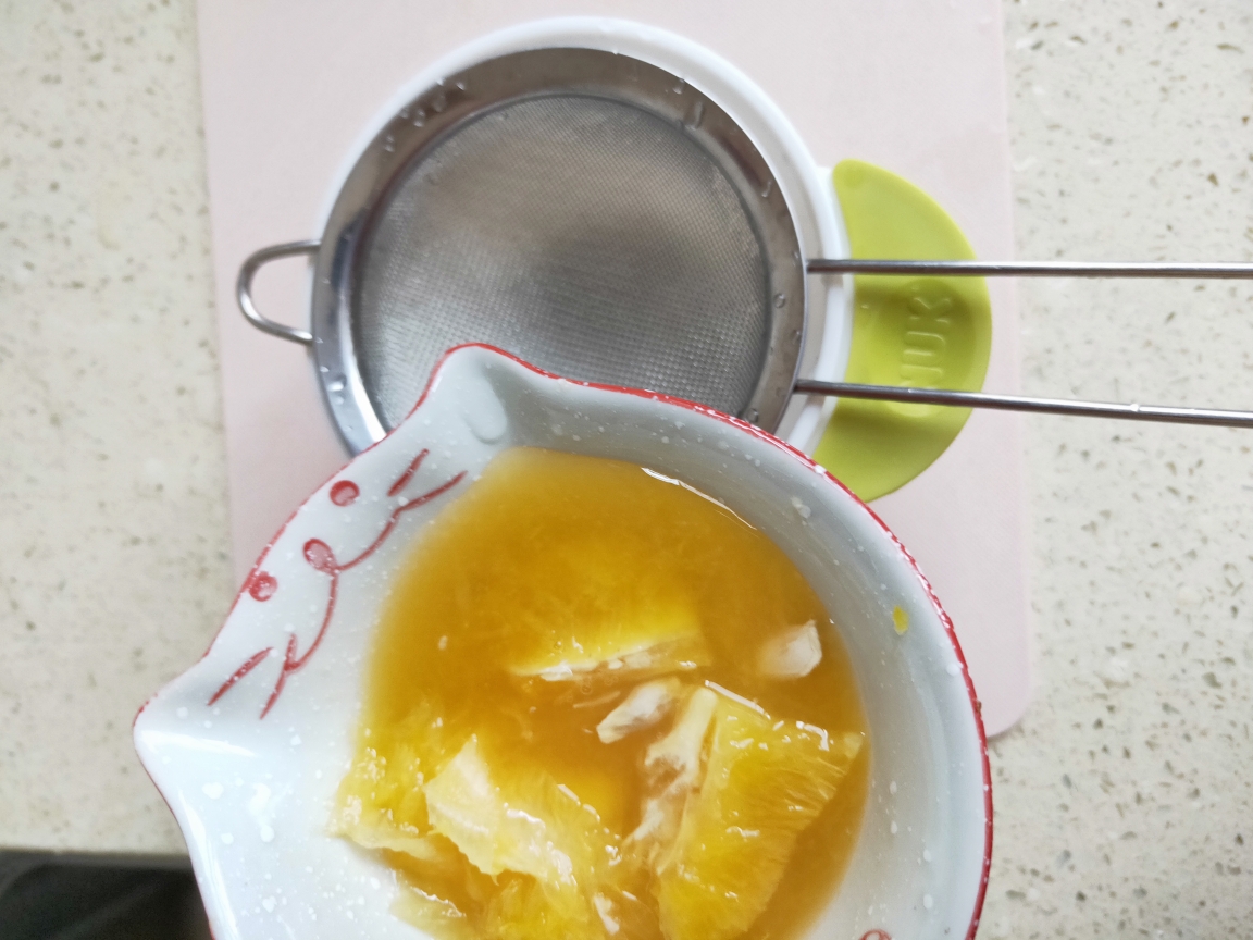 香橙炖蛋的做法 步骤4