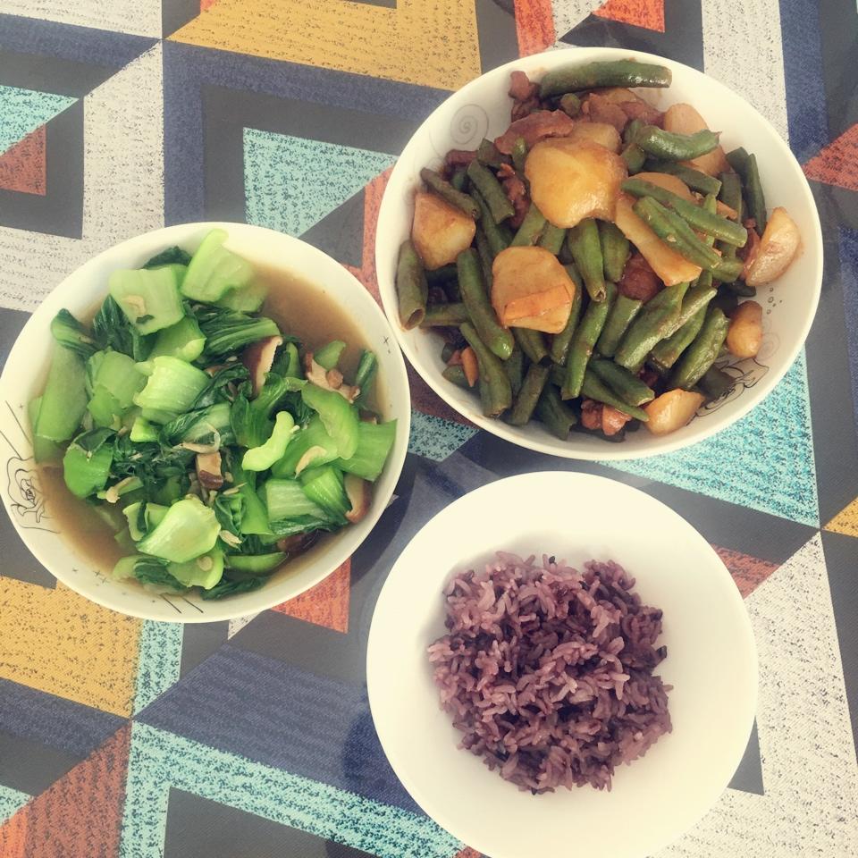 土豆豆角炖肉