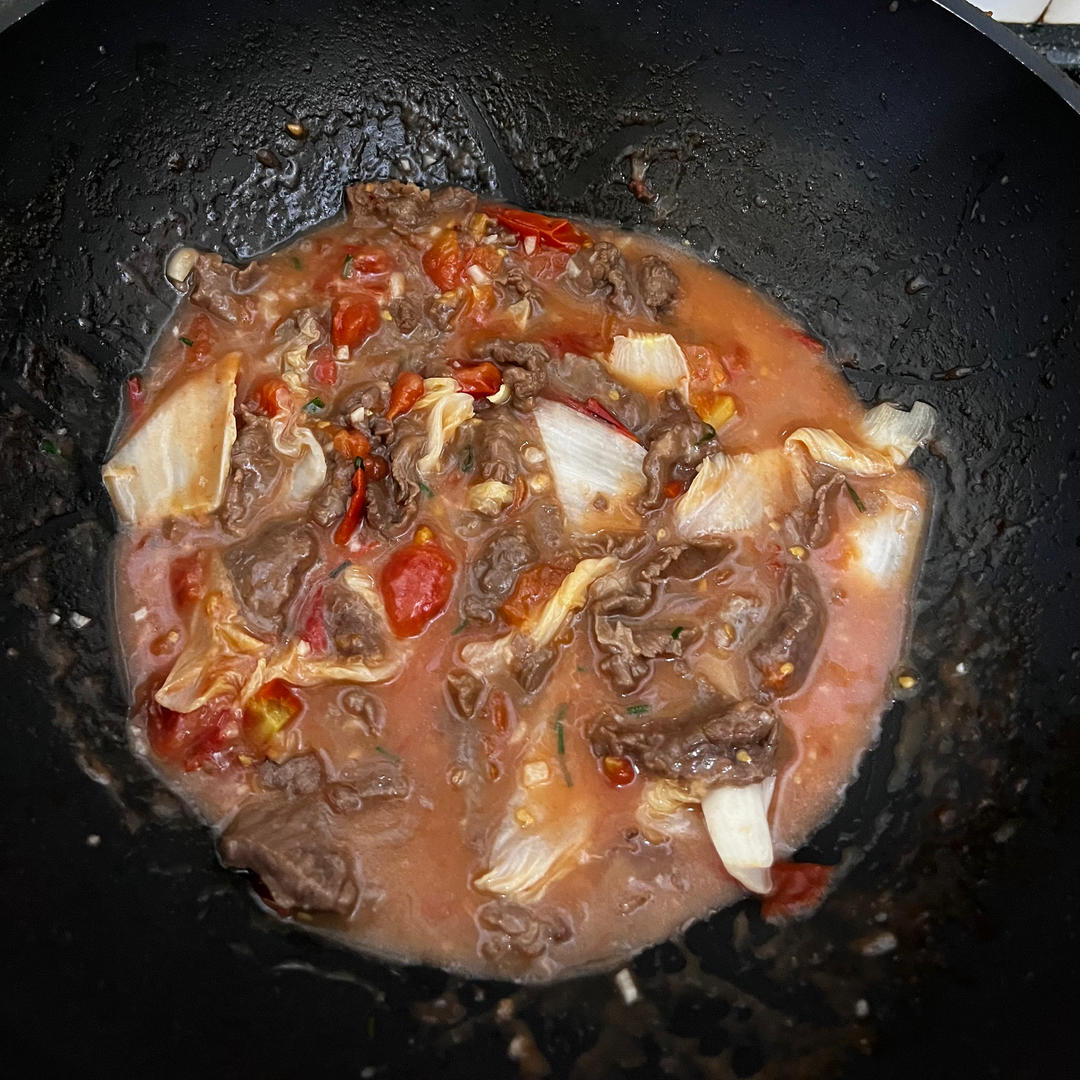 酸甜浓郁～超开胃🔥番茄滑蛋牛肉饭