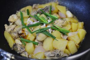 土豆焖鸡（广式姜葱炒鸡）的做法 步骤9