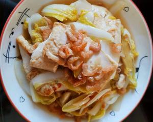 白菜虾仁豆腐—素衣忍者的做法 步骤1